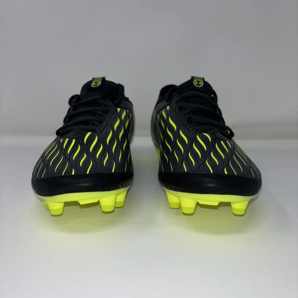 Under Armour Magnetico Select 4 FG Cleats Men Sz8.5, Black Yellow Molded